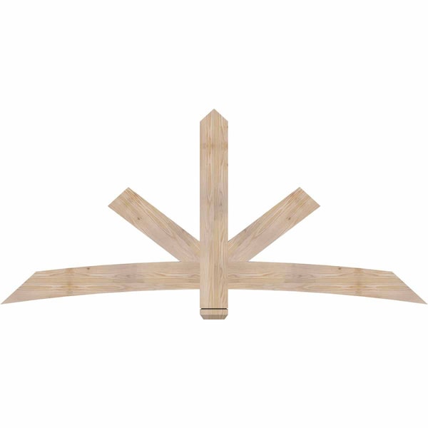 Ekena Millwork Alberta Smooth Timber Gable Bracket, Douglas Fir, 84"W x 38"H x 1 1/2"D x 5 1/2"F, 11/12 Pitch GBW084X38X0206ALB00SDF - main